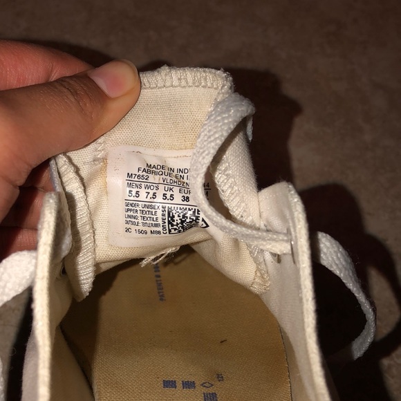 White All Star Converse Unisex - Picture 4 of 7